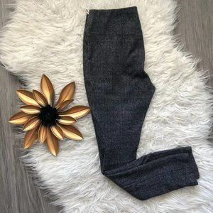 Tweed Ankle Crop Slim Pants